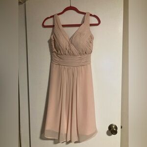 Blush bridesmaid’s dress - David’s Bridal